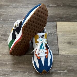 New Balance 327 Blue and Yellow Sneakers